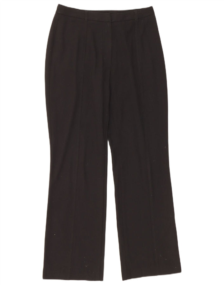Marks & Spencer Damen Bootcut Freizeithose UK 12 Medium W30 L30 Schwarz