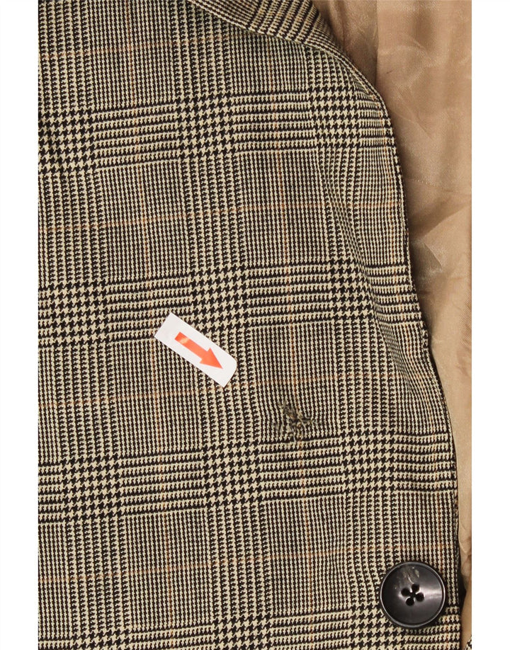 Polo Ralph Lauren Herren-Blazer mit 2 Knöpfen, UK 44, 2XL, beige Hahnentrittmuster