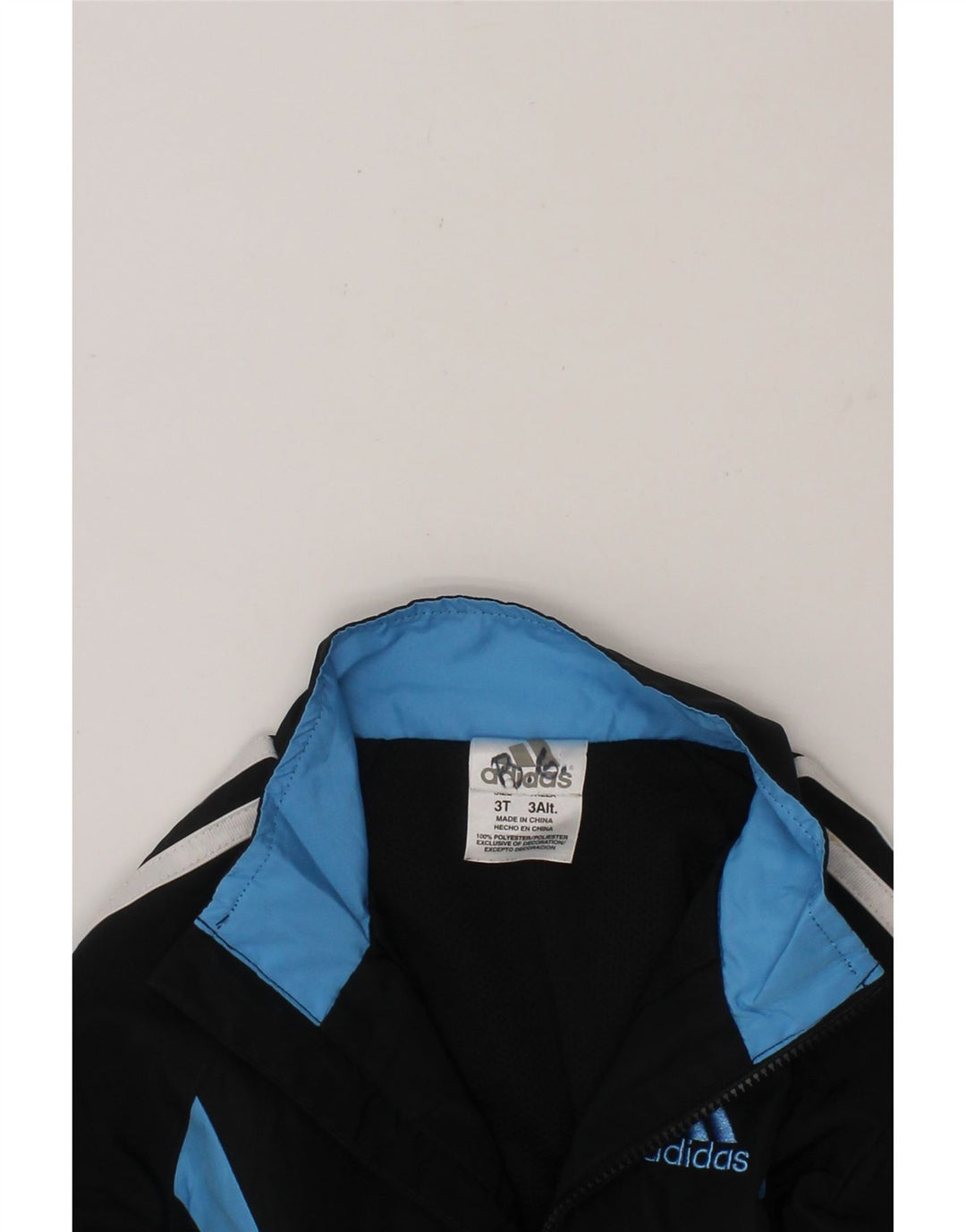 ADIDAS Boys Tracksuit Top Jacket 2-3 Years Black Polyester Vintage Adidas and Second-Hand Adidas from Messina Hembry 