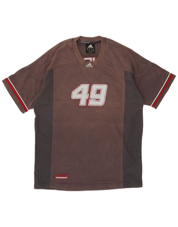 ADIDAS Herren Grafik T-Shirt Top XS Grau Colourblock Baumwolle