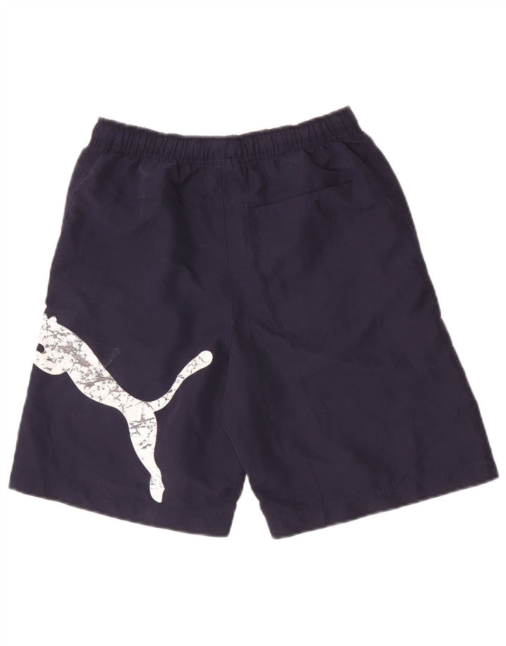 Puma Jungen Graphic Sport Shorts 11-12 Jahre Marineblau