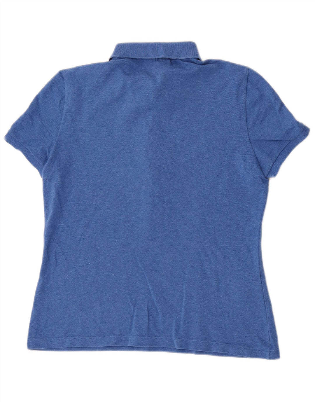 Lacoste Damen-Poloshirt mit schmaler Passform, Größe 40, mittelblaue Baumwolle