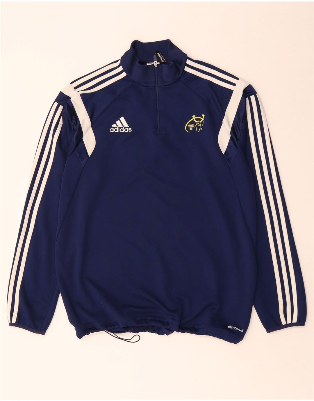 Adidas Munster Rugby Pullover-Trainingsanzug für Herren, Größe L, Marineblau