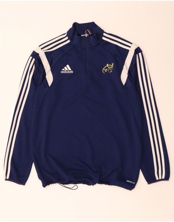 Adidas Munster Rugby Pullover-Trainingsanzug für Herren, Größe L, Marineblau