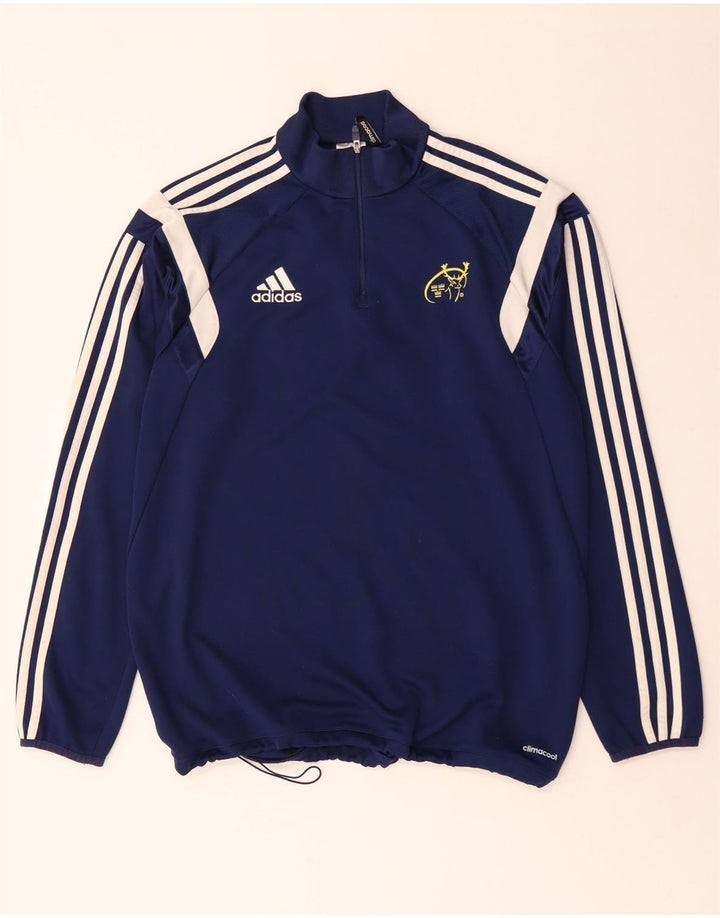 Adidas Munster Rugby Pullover-Trainingsanzug für Herren, Größe L, Marineblau