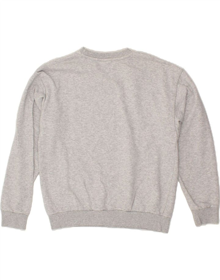 PUMA Womens Graphic Sweatshirt Jumper UK 14 Medium Grey Cotton Vintage Puma and Second-Hand Puma from Messina Hembry 