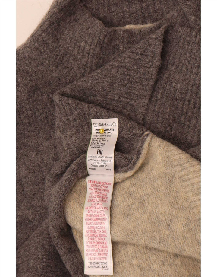 Marks & Spencer Rollkragenpullover für Damen, Gr. 14, Mittelgrau