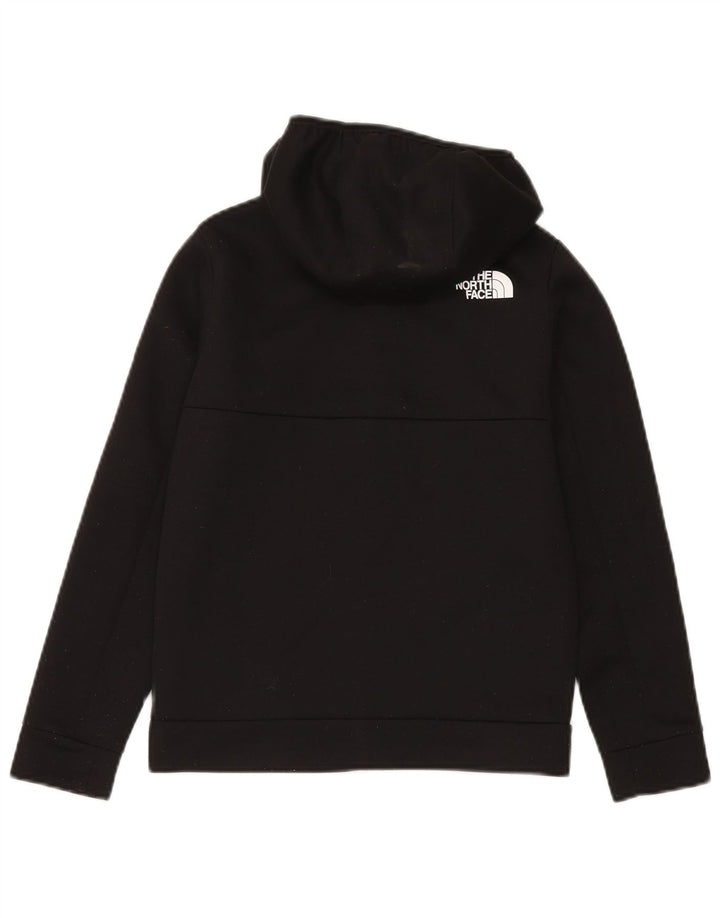 The North Face Jungen-Kapuzenpullover mit Reißverschluss, 11–12 Jahre, groß, schwarzes Polyester