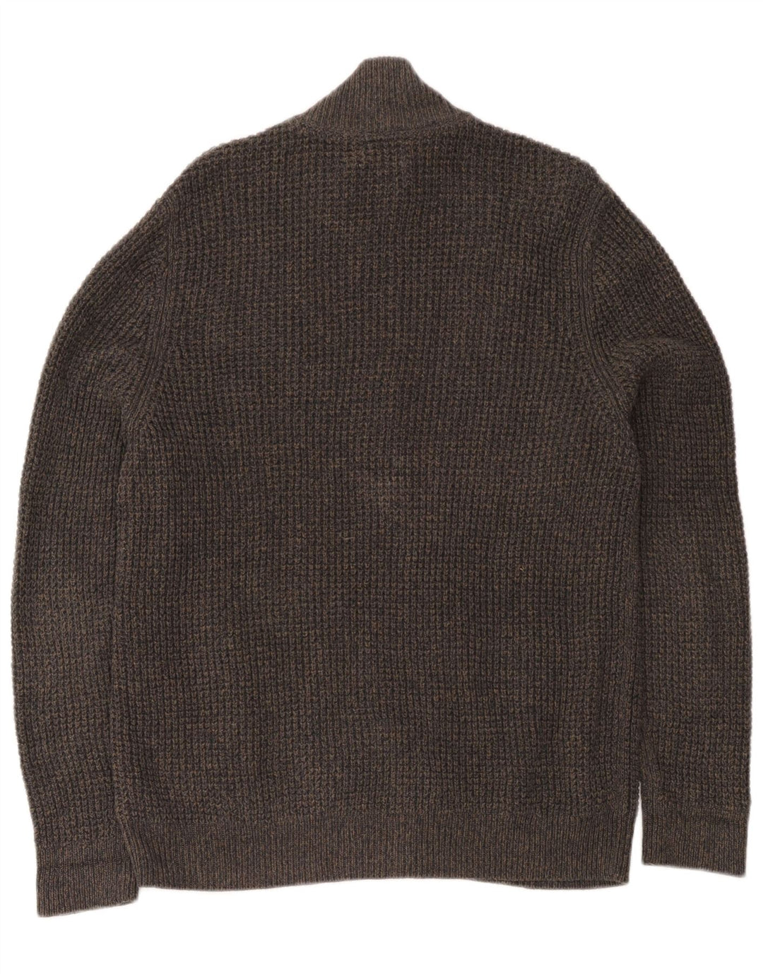 L.L.Bean Herren-Strickjacke aus mittelgrauer Baumwolle