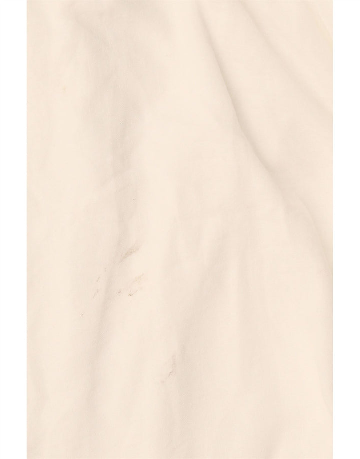 Zara Damen A-Linien-Kleid UK 18 XL Weiß Polyester