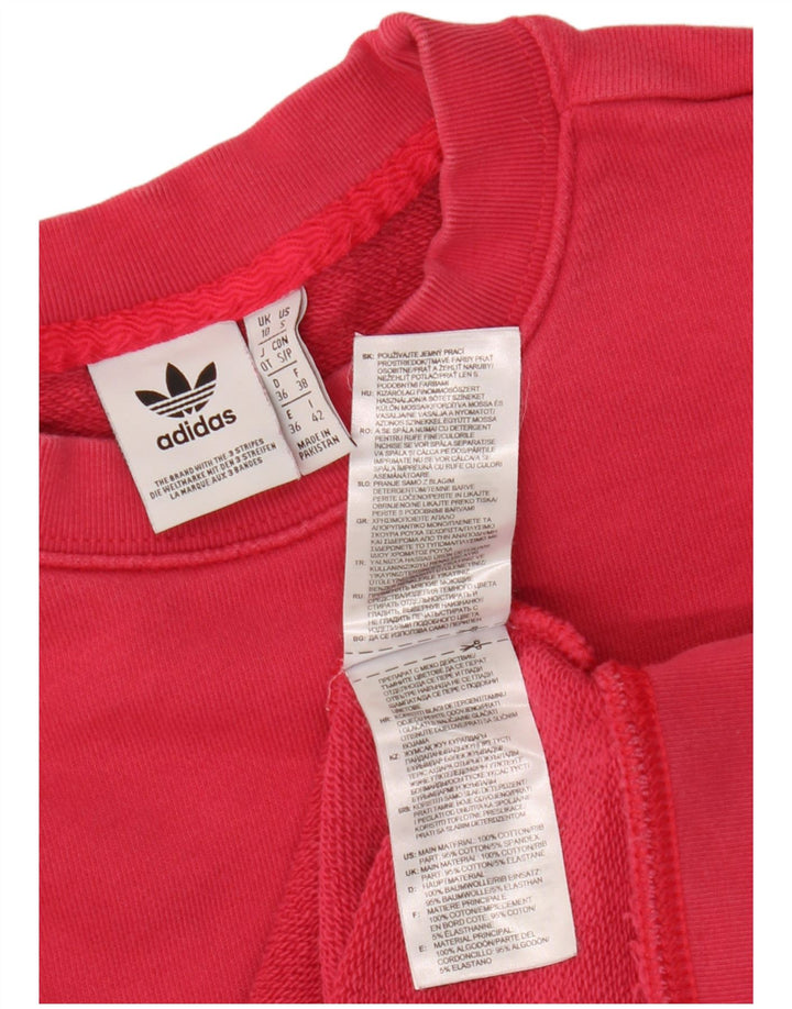 ADIDAS Damen-Sweatshirt, übergroß, mit Grafik, Gr. 10, Größe S, rosa, Baumwolle