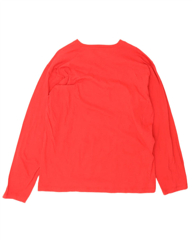 Champion Herren-Top, langärmelig, 2XL, rote Baumwolle