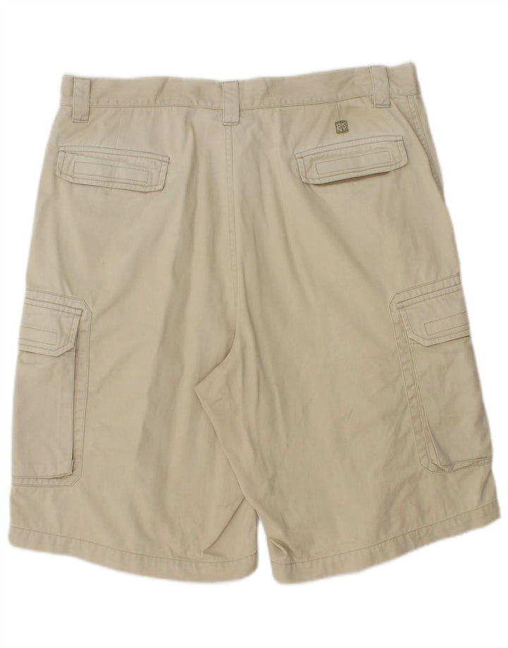 Dkny Herren Cargo-Shorts W34 Large Beige Baumwolle