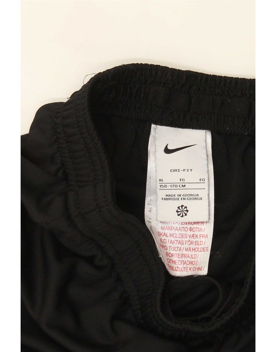Nike Dri Fit Trainingshose für Jungen, 13–14 Jahre, XL, schwarzes Polyester