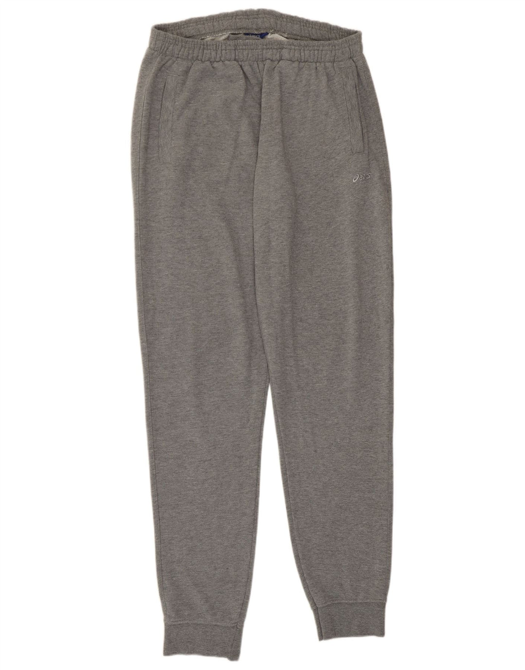 Asics Herren-Trainingshose, Jogginghose, Größe L, Grau, Baumwolle