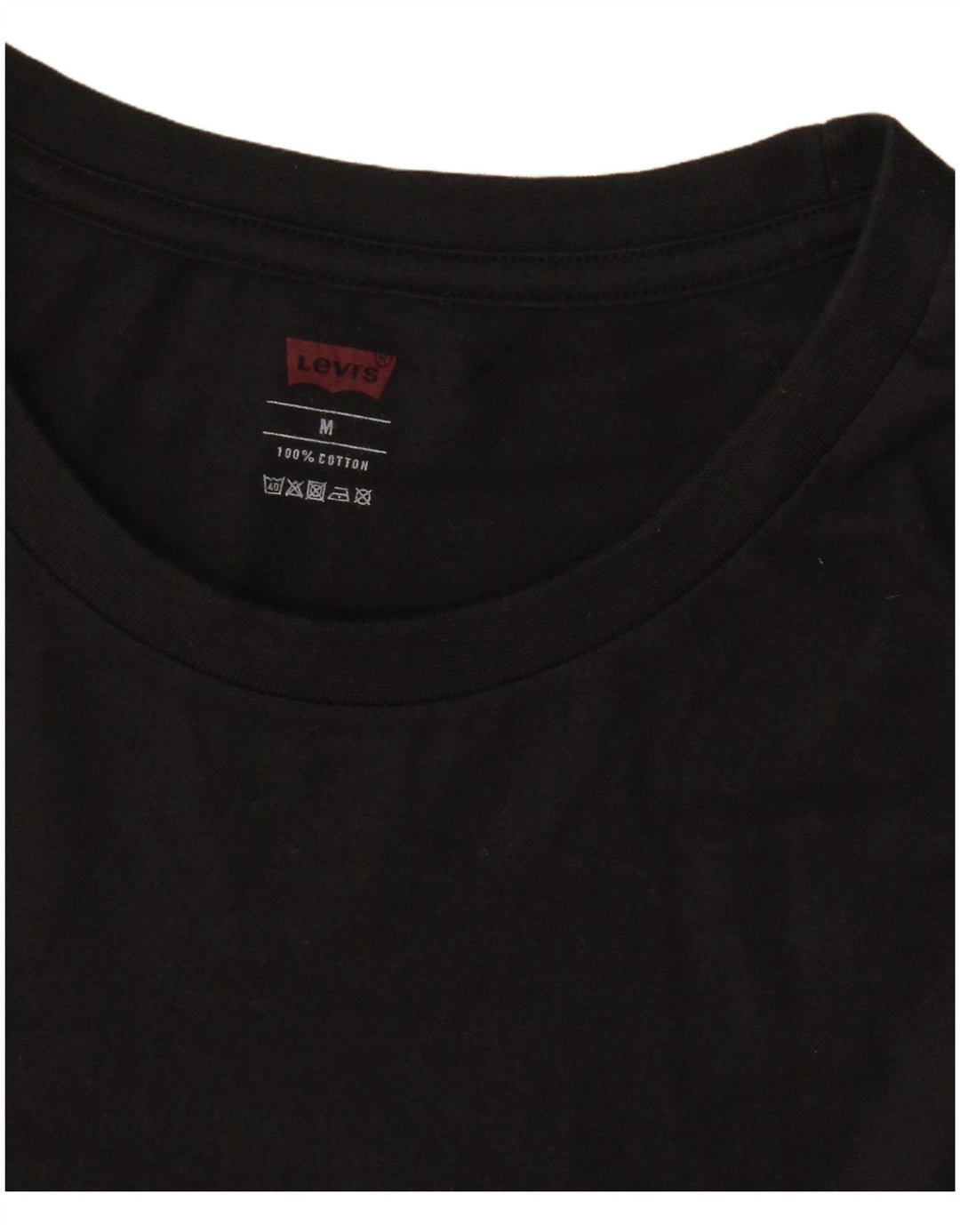 Levi's Herren-T-Shirt-Oberteil aus mittelschwarzer Baumwolle