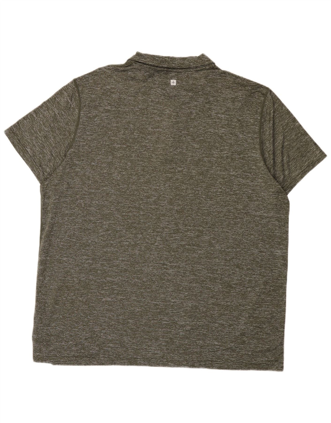 Mountain Warehouse Herren-Poloshirt 2XL Khaki geflecktes Polyamid