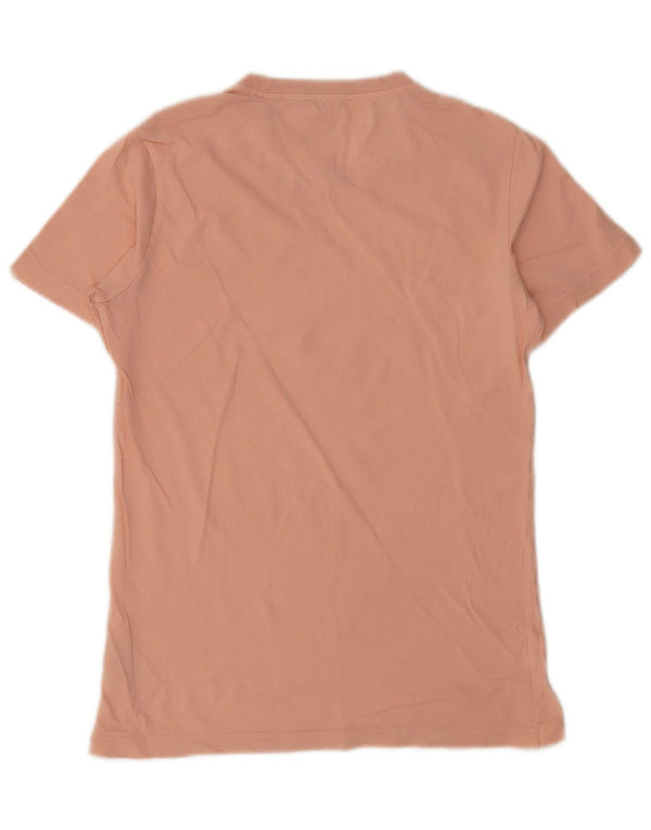 Adidas Damen Grafik T-Shirt Top UK 10 Small Rosa Baumwolle