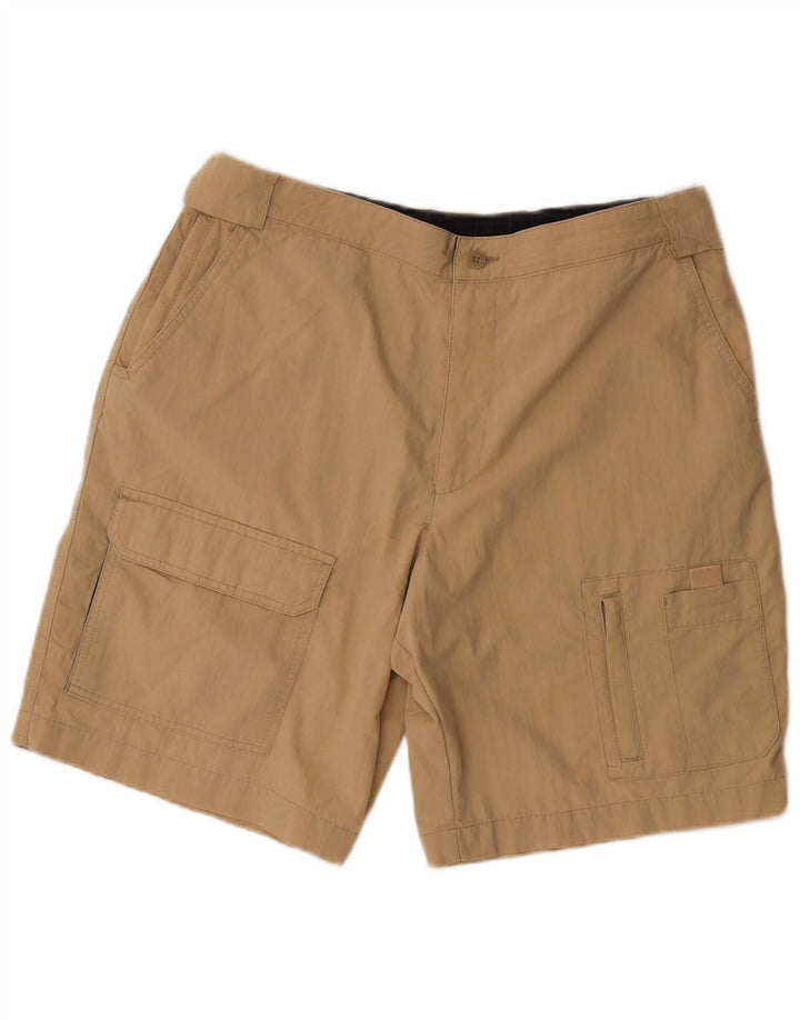 MARKS & SPENCER Herren Cargoshorts W34 Large Beige Baumwolle