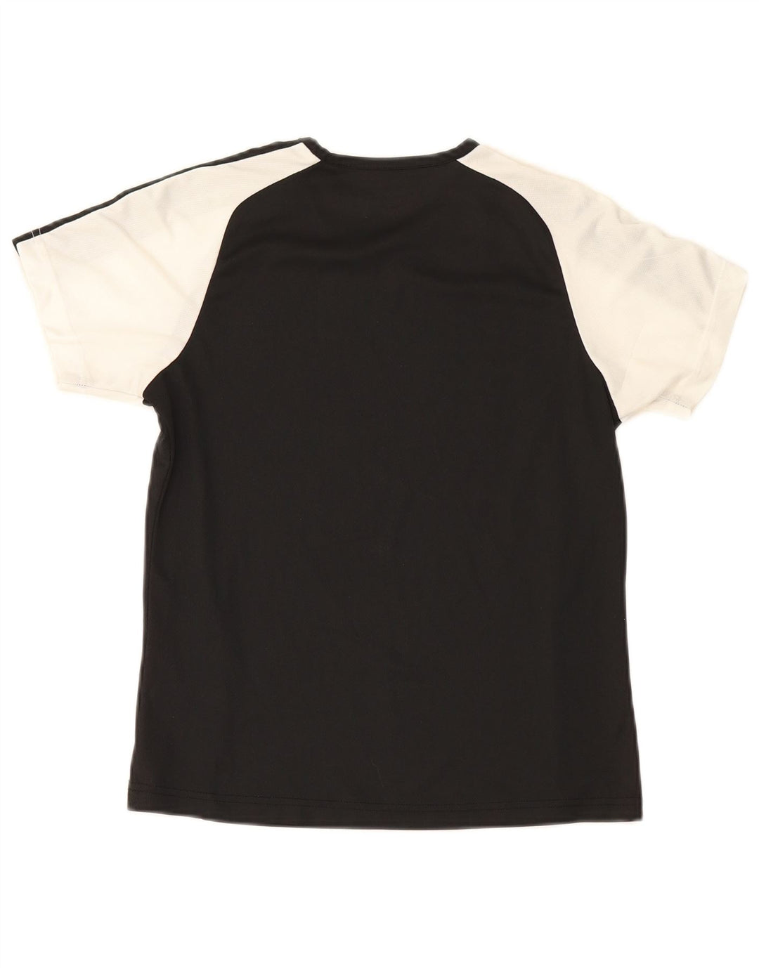 Champion Damen T-Shirt Top UK 12 Mittelschwarzes Colourblock-Polyester