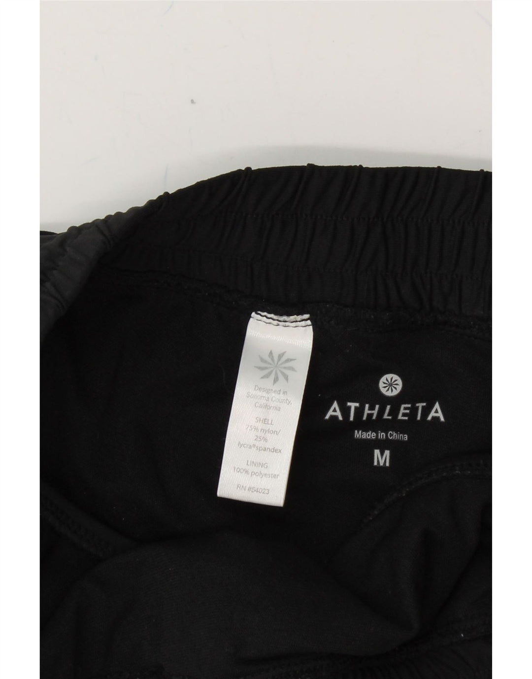 ATHLETA Womens Sport Shorts UK 14 Medium  Black Nylon Vintage Athleta and Second-Hand Athleta from Messina Hembry 