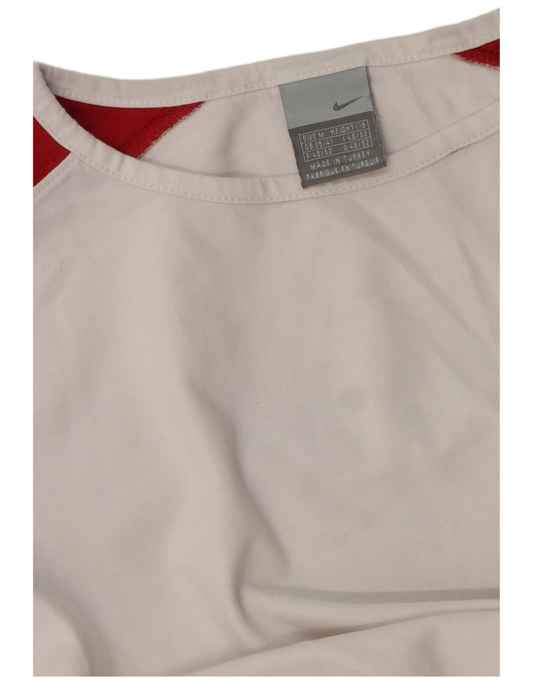 Nike Herren Top Langarm UK 39/41 Mittel Weiß Colourblock