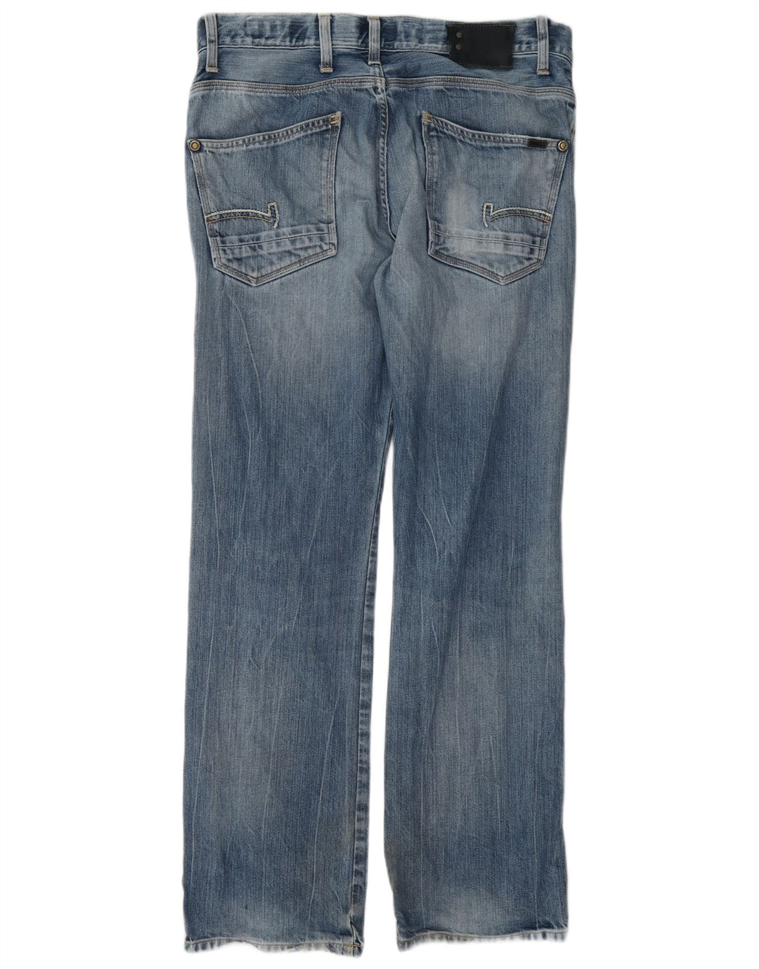 G-Star Herren Straight Jeans W33 L32 Blaue Baumwolle