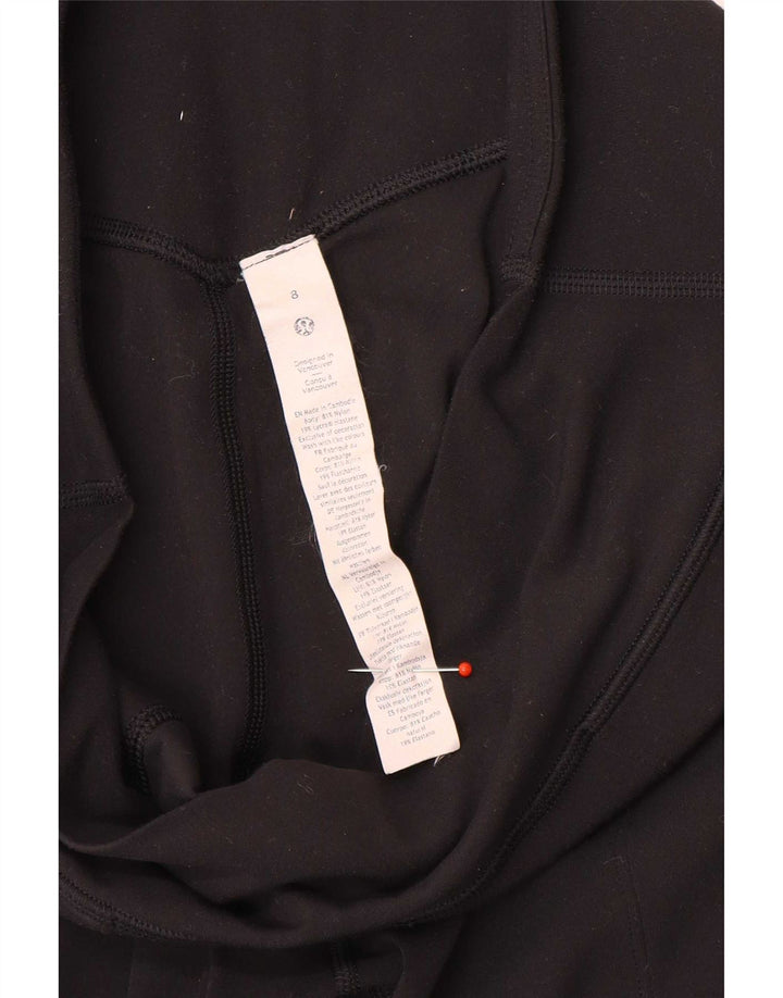 Lululemon Damen-Trainingshose, Jogginghose, US 8, mittelgroß, schwarzes Nylon