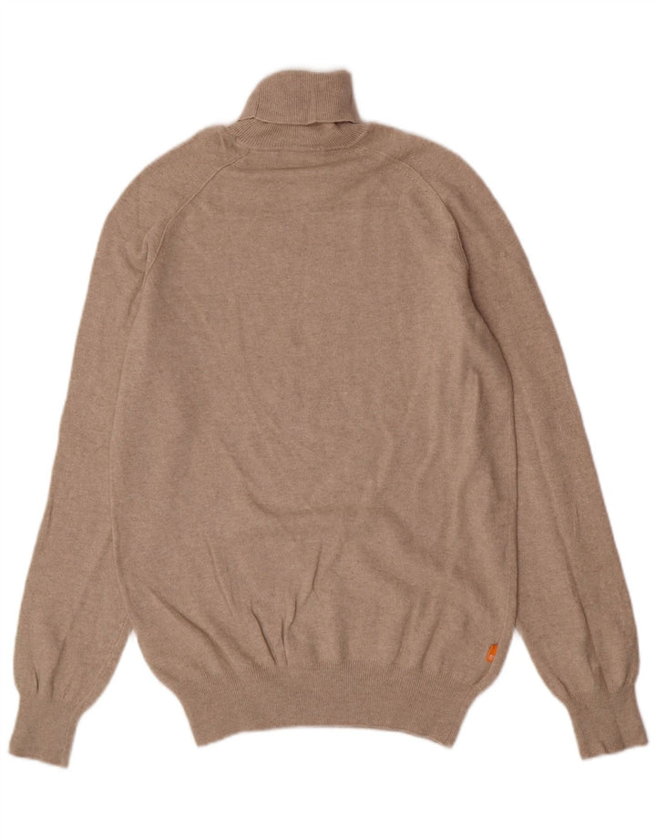 Timberland Rollkragenpullover für Herren, mittelbeige Wolle