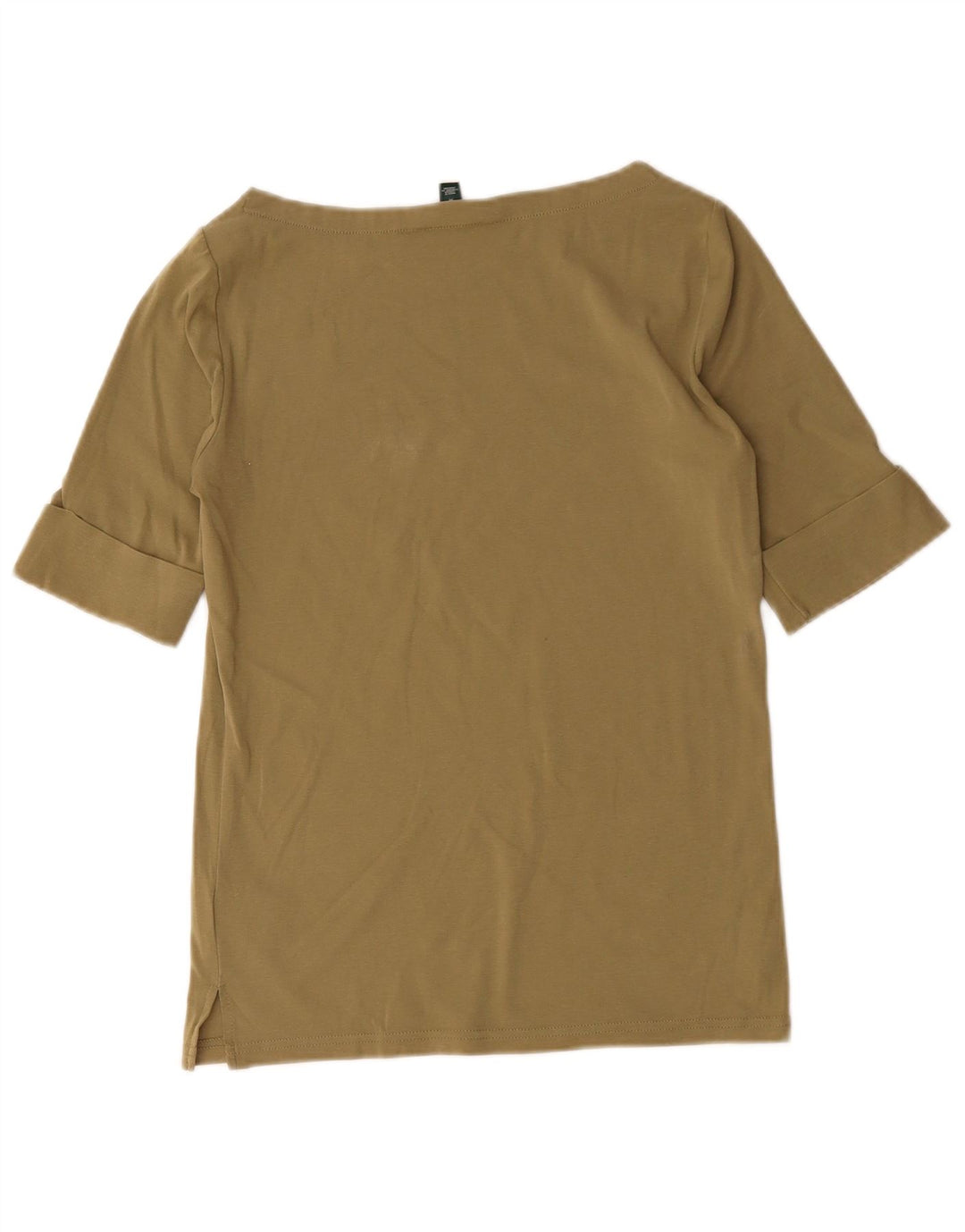 Ralph Lauren Damen-Blusenoberteil, UK 12, mittlere Khaki-Baumwolle