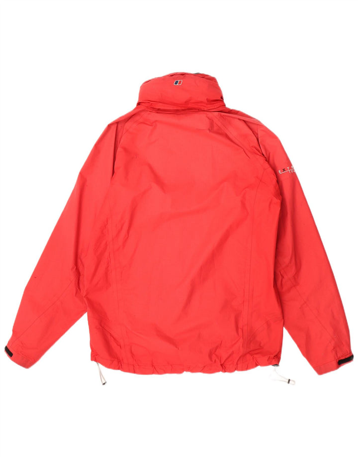 Berghaus Herren-Regenjacke mit Kapuze, UK 38, mittelrotes Nylon