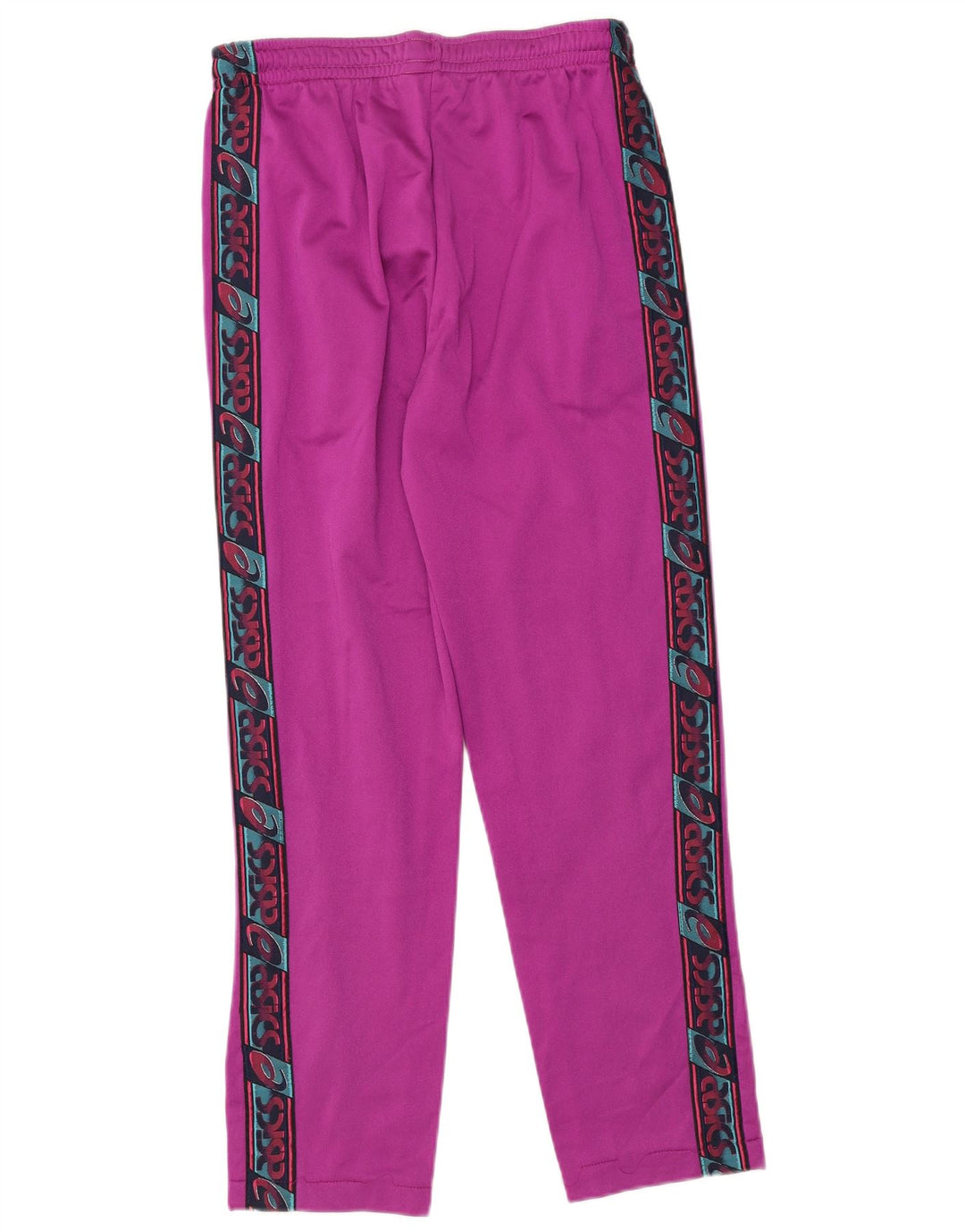 Asics Herren-Trainingsanzug mit Grafik, klein, rosa, Farbblock-Polyamid-Retro