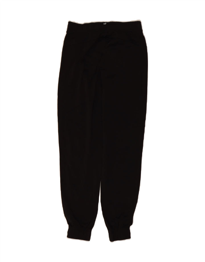 PUMA Boys Tracksuit Trousers Joggers 13-14 Years Black Polyester Vintage Puma and Second-Hand Puma from Messina Hembry 