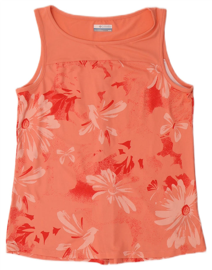 COLUMBIA Damen-Top mit Grafik, UK 12, Mittelrosa, Blumenmuster, Polyester