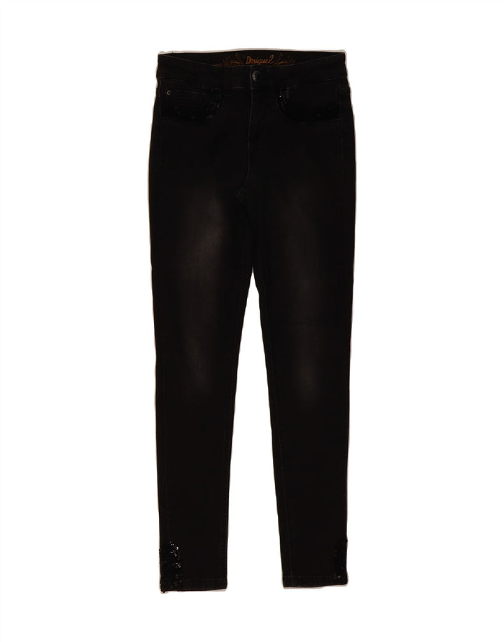 DESIGUAL Womens Skinny Jeans W26 L29 Black Vintage Desigual and Second-Hand Desigual from Messina Hembry 