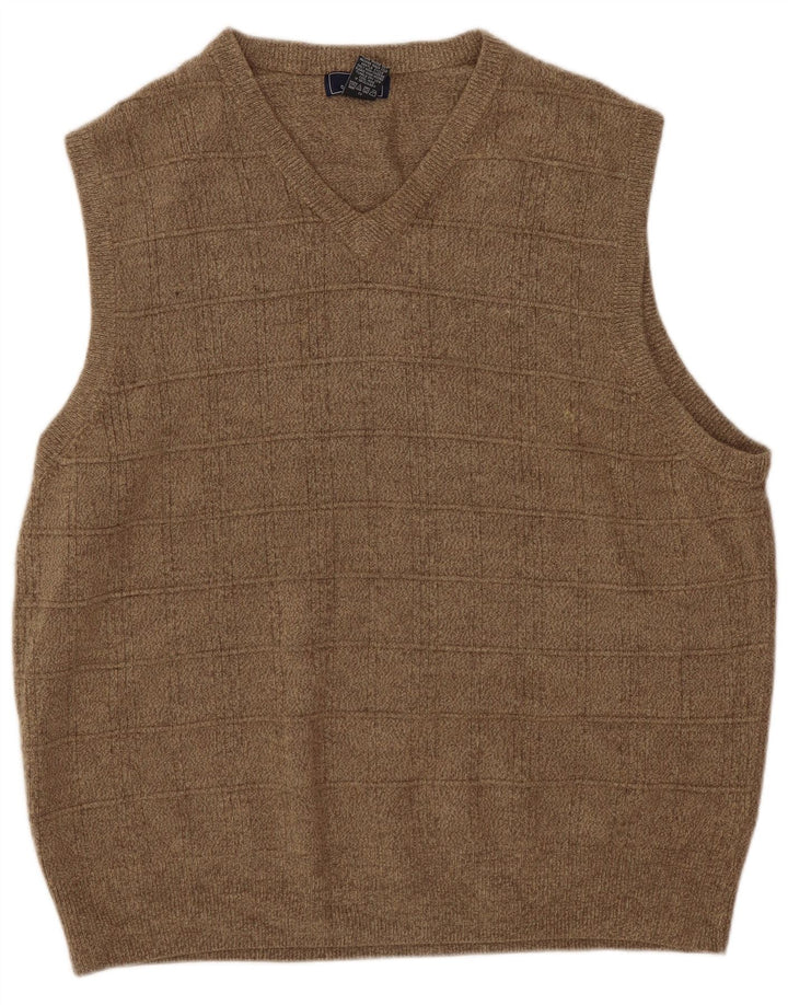 Dockers Herren Weste Tank Top XL Braun Acryl
