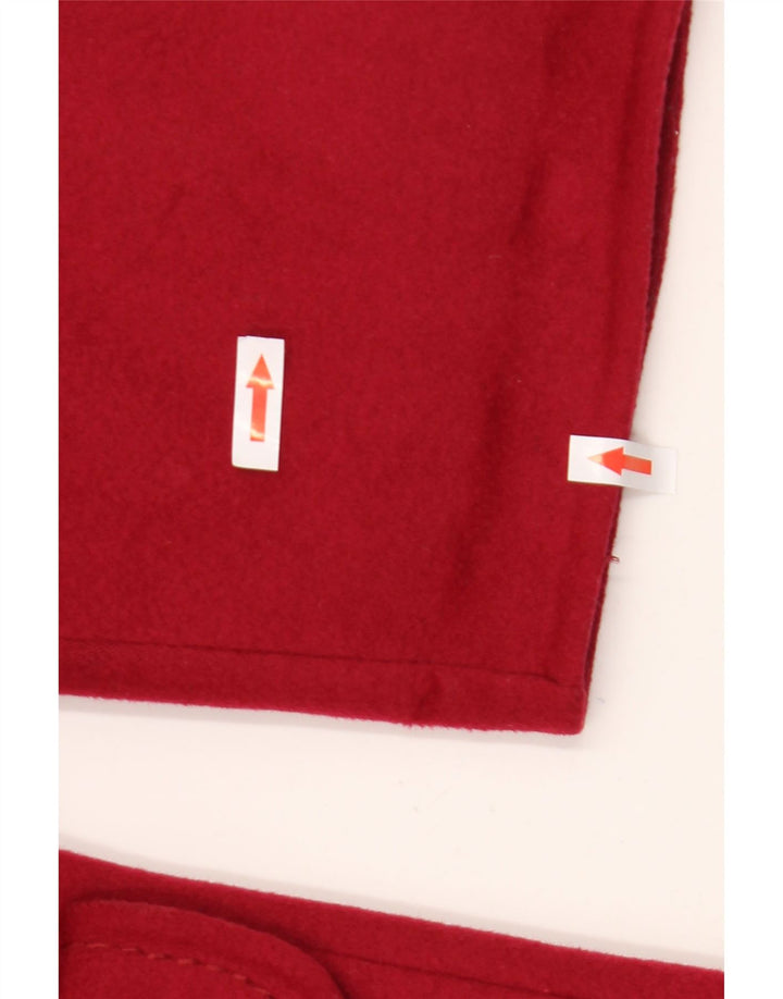 Vintage Damen Übergroßer Mantel IT 53 2XL Rote Wolle