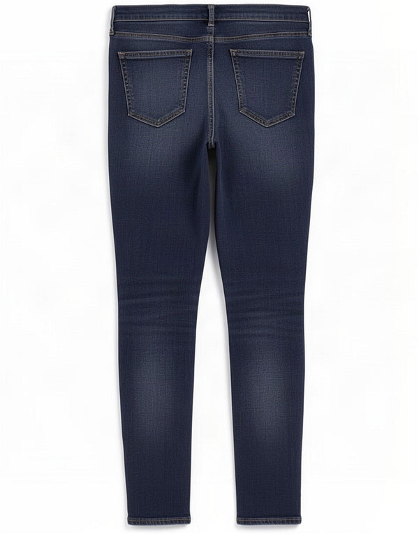 Gap Damen Skinny Jeans US 10 Large W30 L27 Marineblau Lyocell