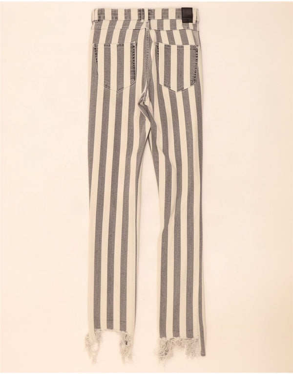 Zara Damen Trafaluc High Rise Skinny Jeans EU 38 Small W28 L28 Grau