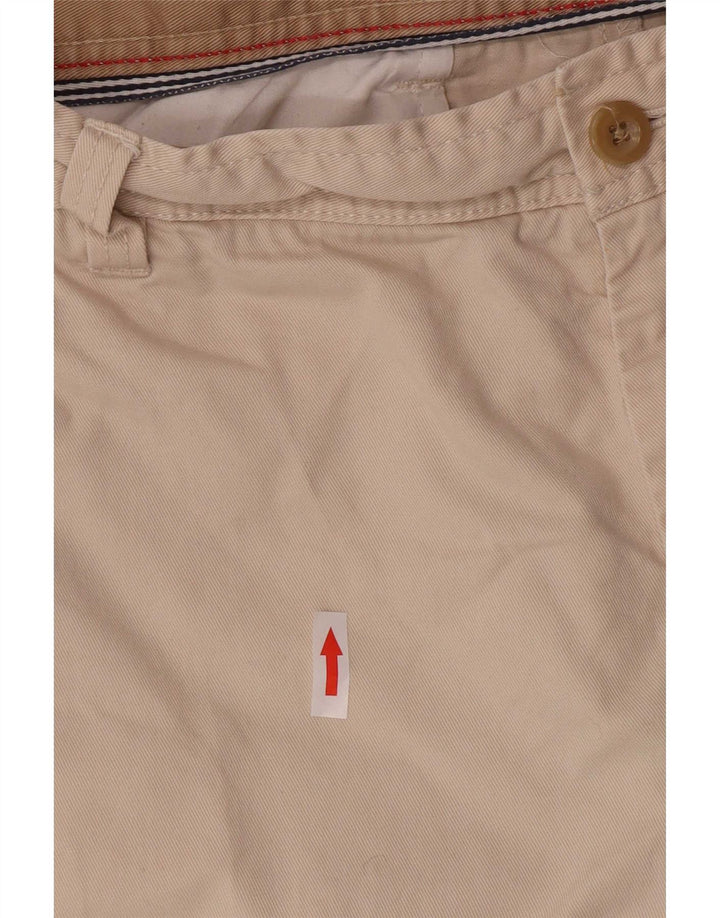 Izod Herren Chino-Shorts W36 Large Beige Baumwolle
