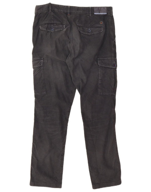 AT.P.CO Herren Slim Cargohose IT 50 Large W34 L30 Marineblau Baumwolle