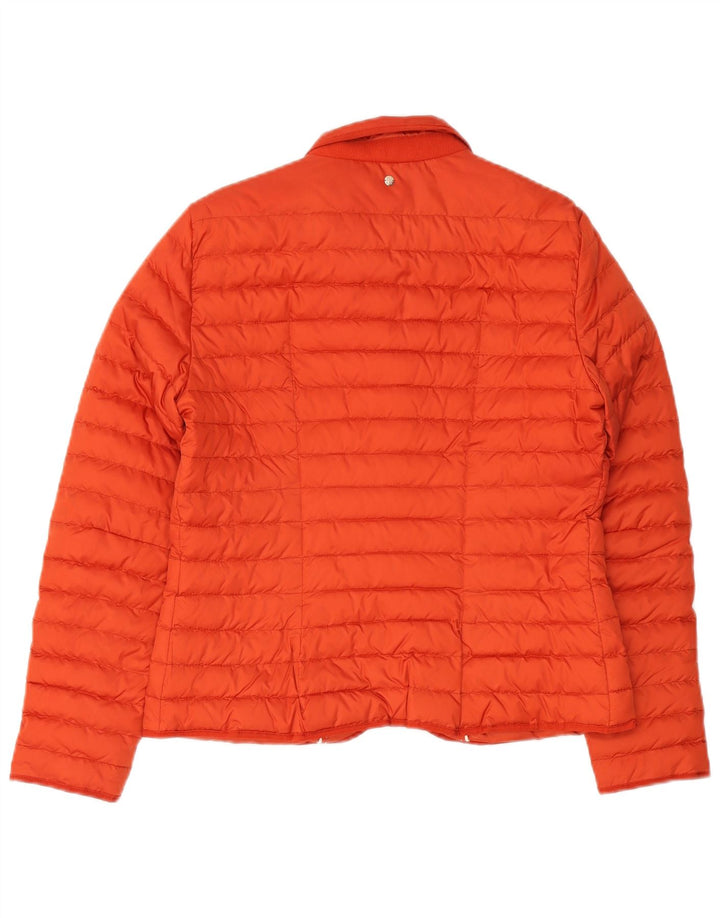 Massimo Dutti Damen Wattierte Jacke UK 16 Large Orange