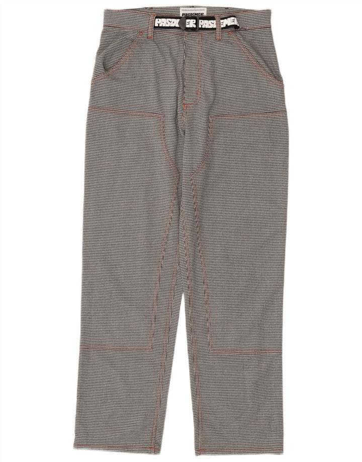 Pas De Mer Herren-Cargohose mit Grafik, W30, L30, schwarzer Hahnentritt-Cartoon