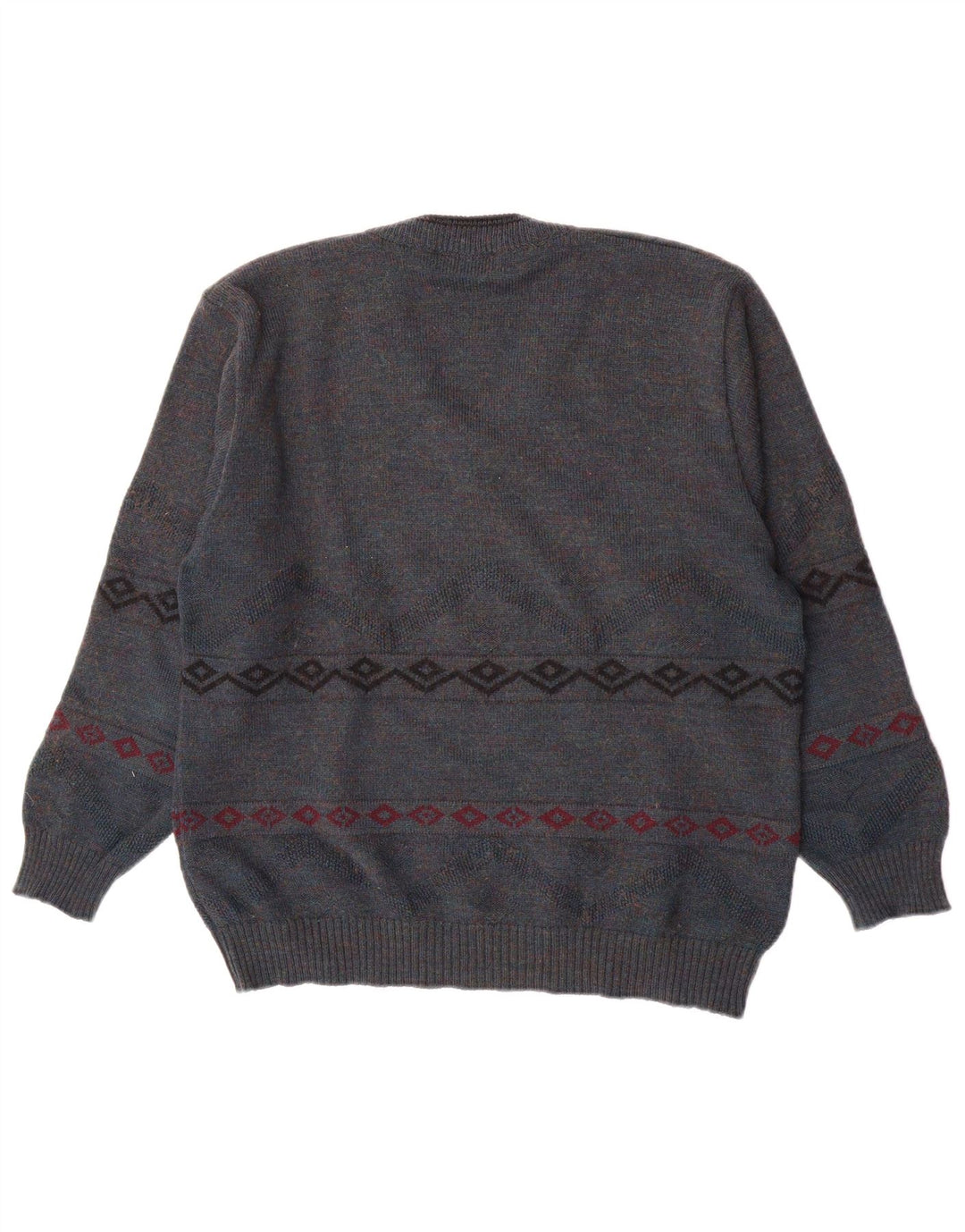 Jockey Herren-Pullover mit V-Ausschnitt IT 50 Mittelblau Geometrisch
