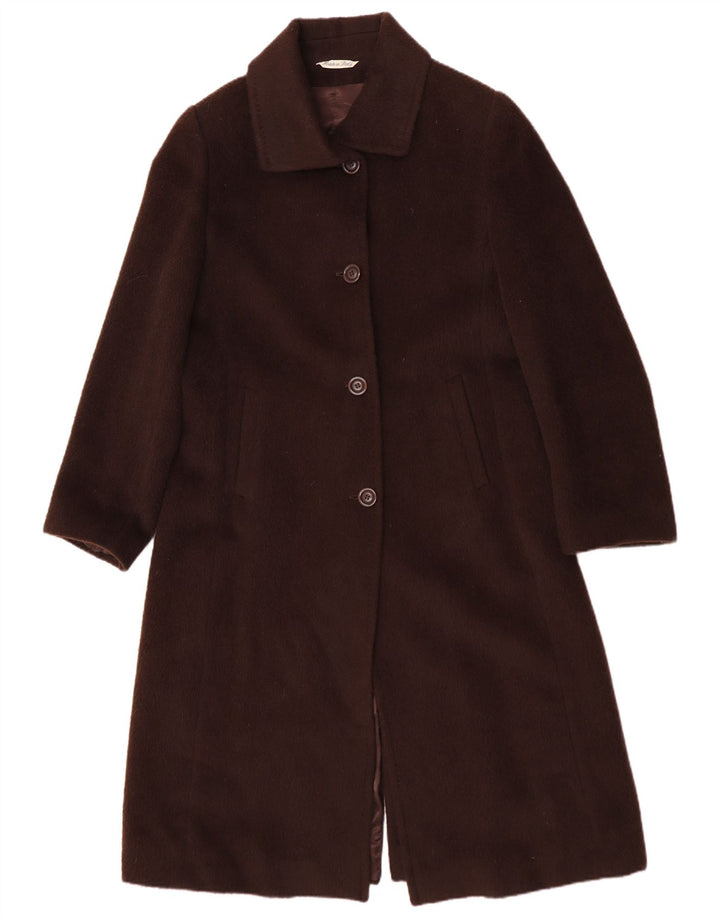 Vintage Damen Mantel IT 48 XL Braune Wolle