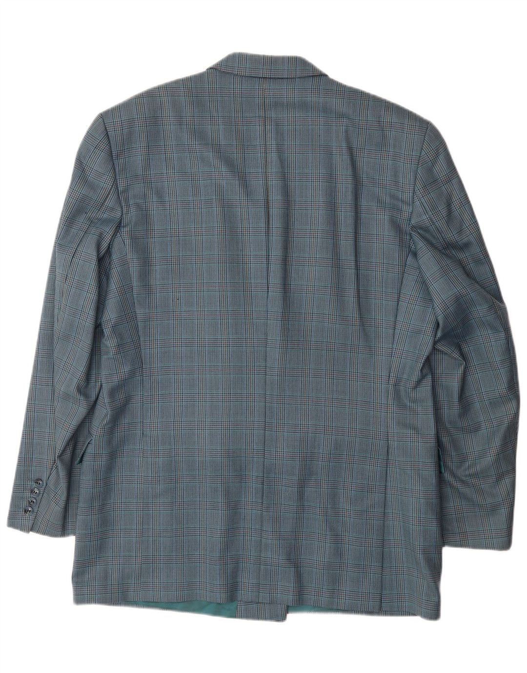PIERRE CARDIN Womens Double Breasted Blazer Jacket UK 18 XL Blue Check