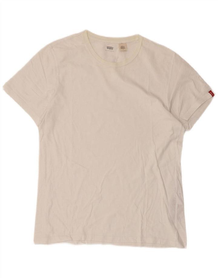 Levi's Herren T-Shirt Top Large White Cotton