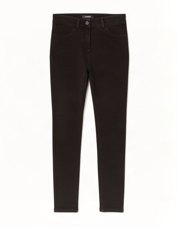 Marks & Spencer Damen Skinny Jeans UK 10 Small W28 L27 Schwarze Baumwolle
