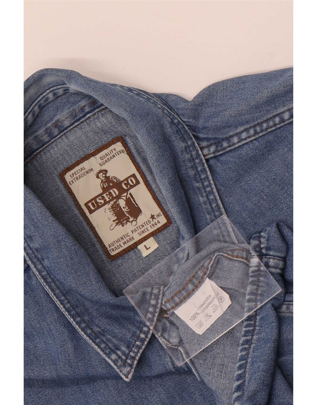 Vintage Herren Jeanshemd Große blaue Baumwolle