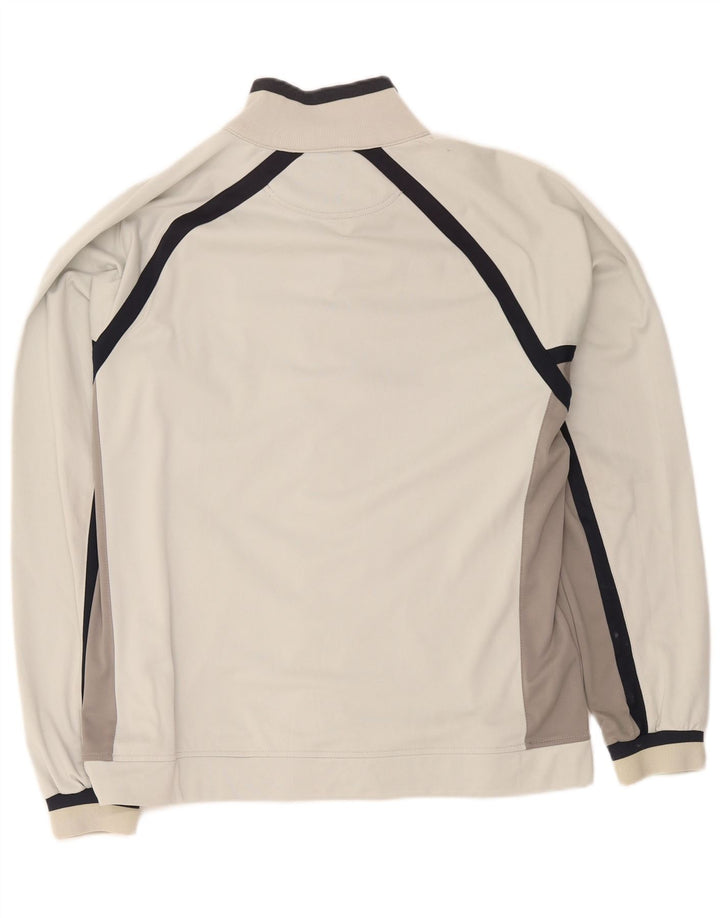 Champion Herren-Trainingsanzugoberteil, XL, weißes Colourblock-Polyester